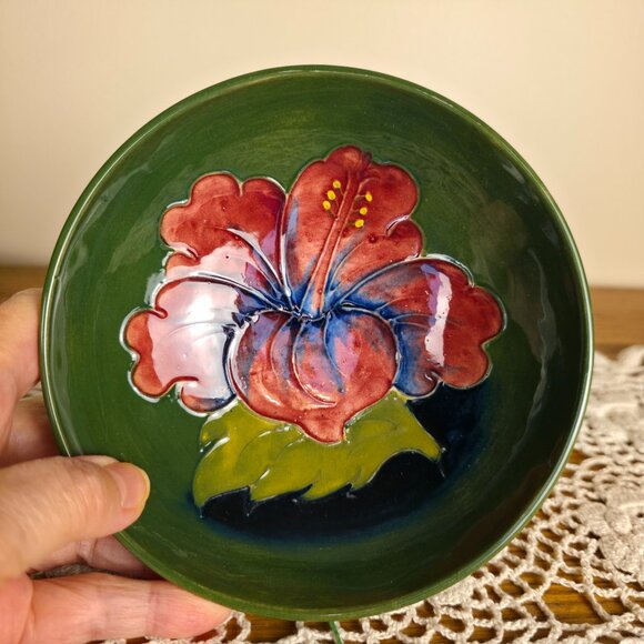 Other - Vintage Moorcroft Hibiscus Art Pottery Bowl